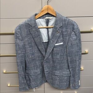 Zara Gray Plaid Blazer